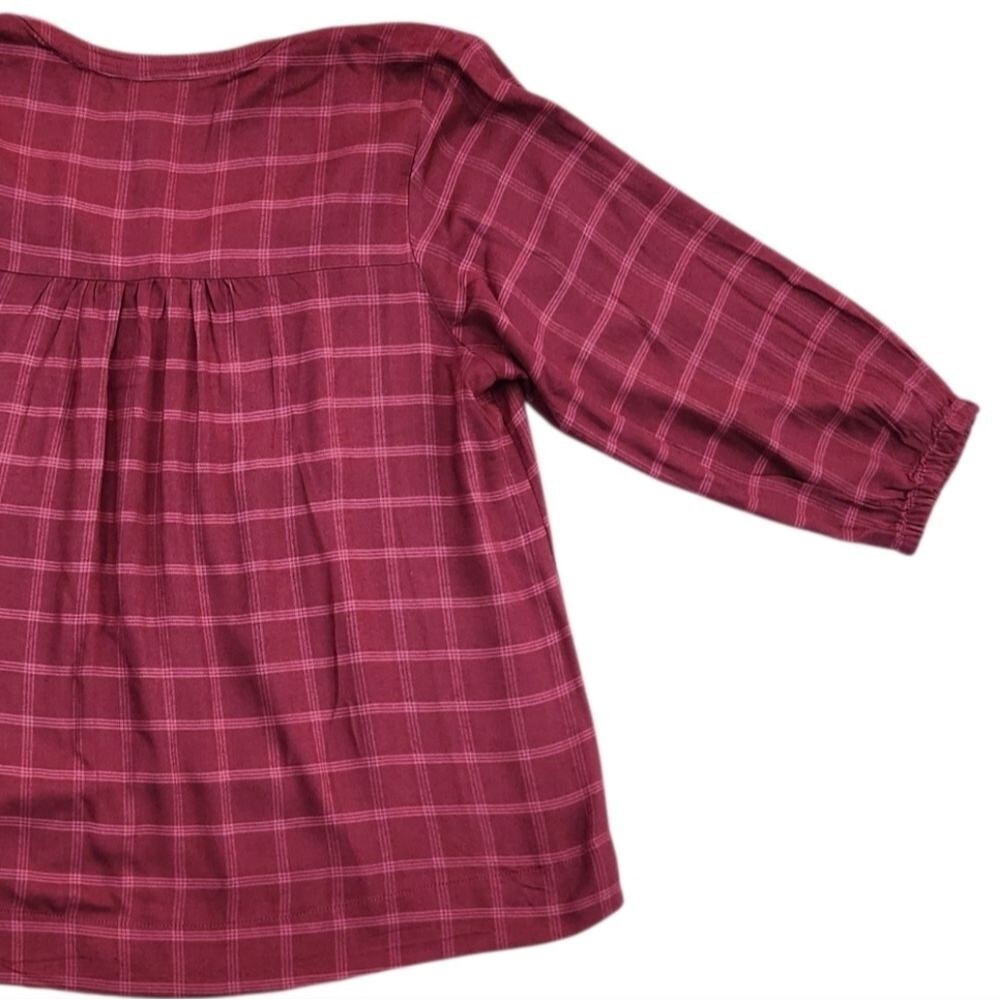 Wrangler Women's Blouses/ Shirt Long Sleeve Burgundy Red V-Neck Size XL - Picture 7 of 12